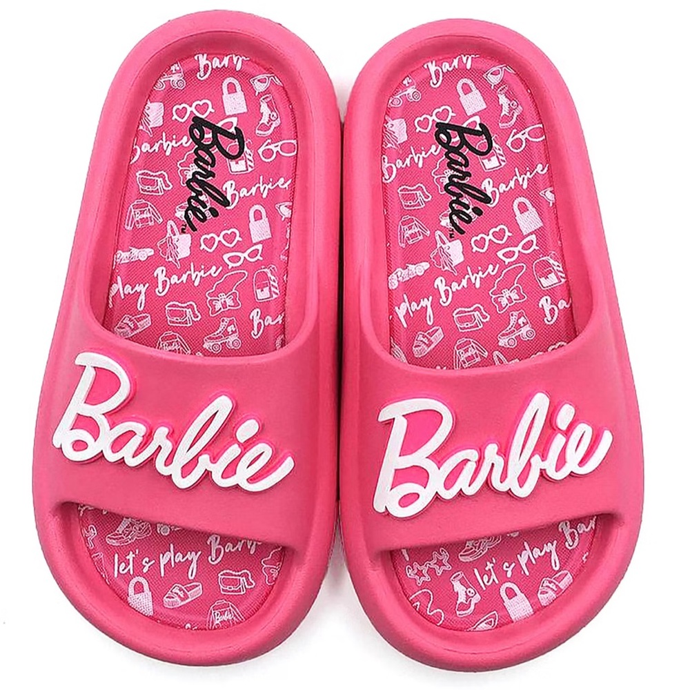BARBIE Ground Up Little Girls Slide Sandals